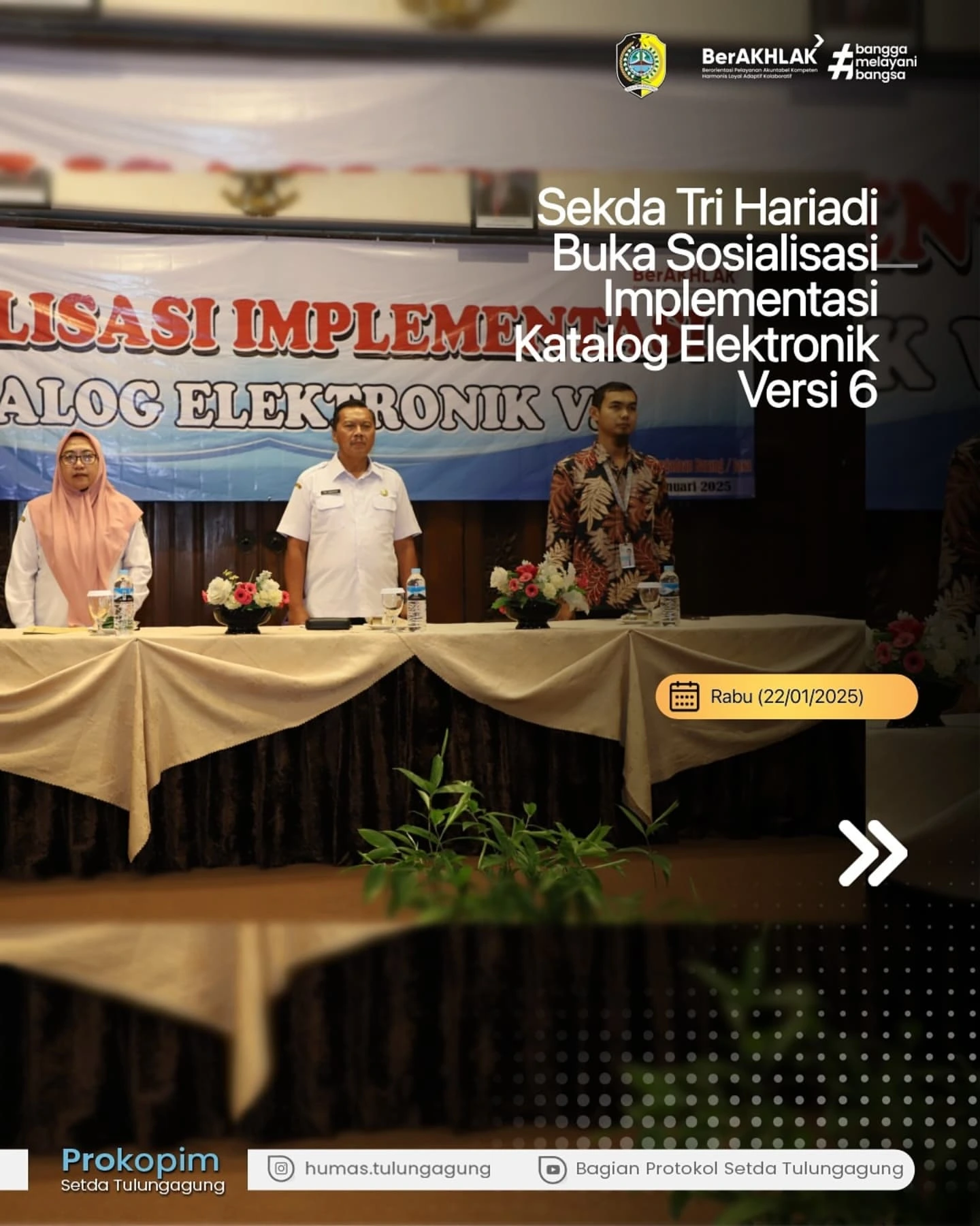 Sekretaris Daerah Resmi Membuka Sosialisasi Katalog Elektronik Versi 6.0