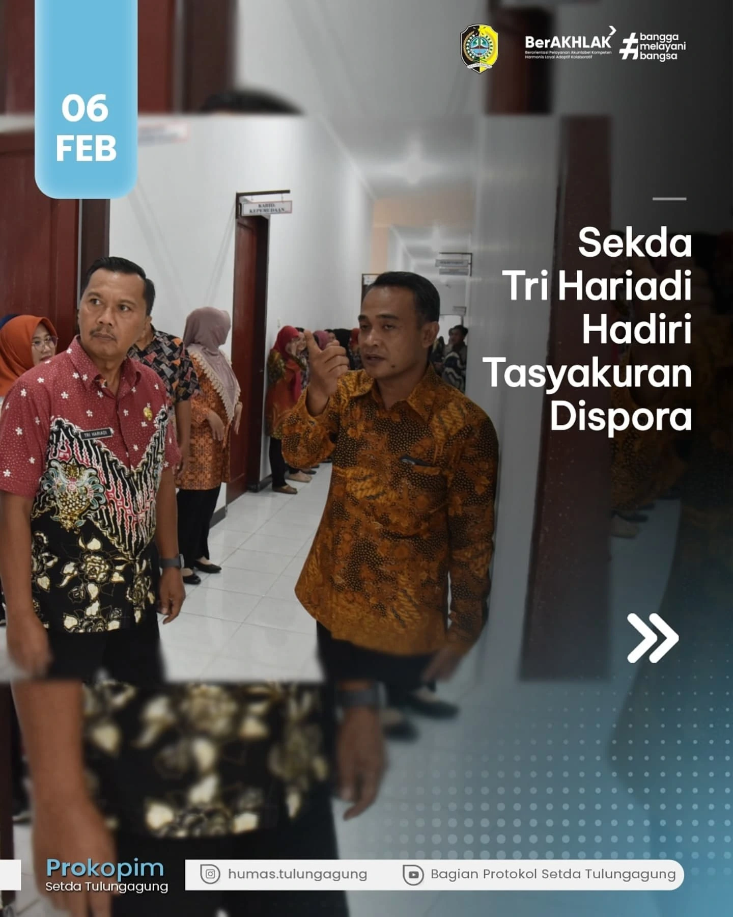 Tasyakuran Perpindahan Kantor Dinas Pemuda dan Olahraga Kabupaten Tulungagung