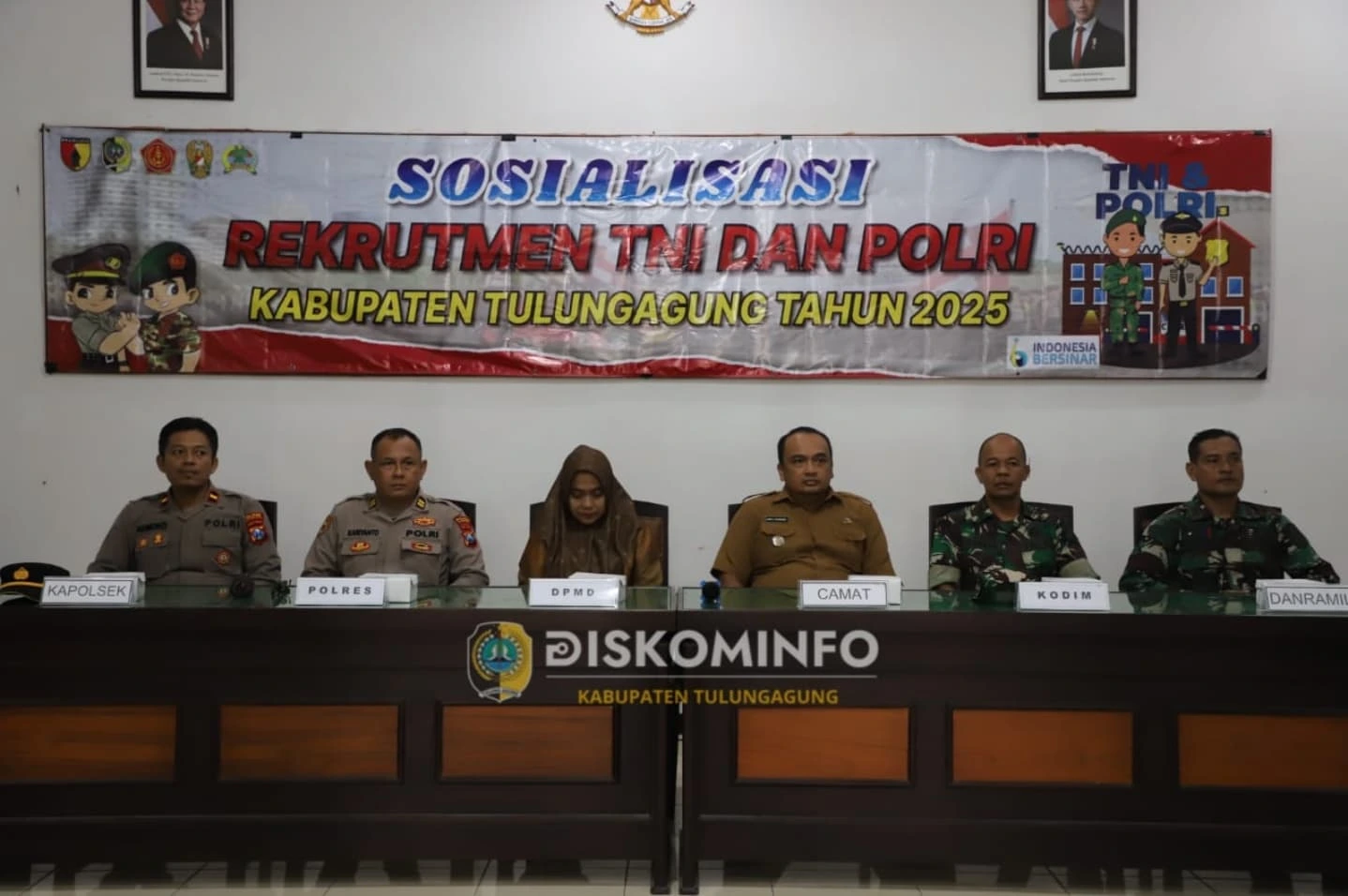 Sosialisasi Rekrutmen TNI/Polri dalam TMMD ke-123 Tulungagung
