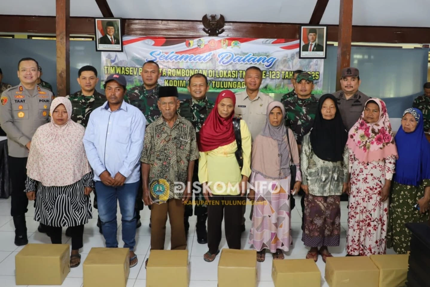 Kunjungan Tim Wasev TMMD ke-123 di Tulungagung