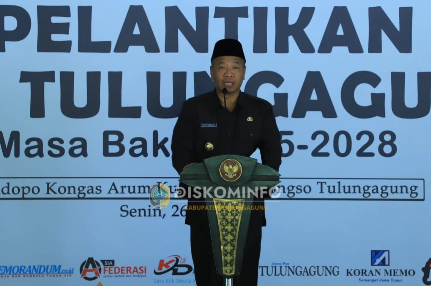 Pelantikan Pengurus PWI Kabupaten Tulungagung Periode 2025-2028