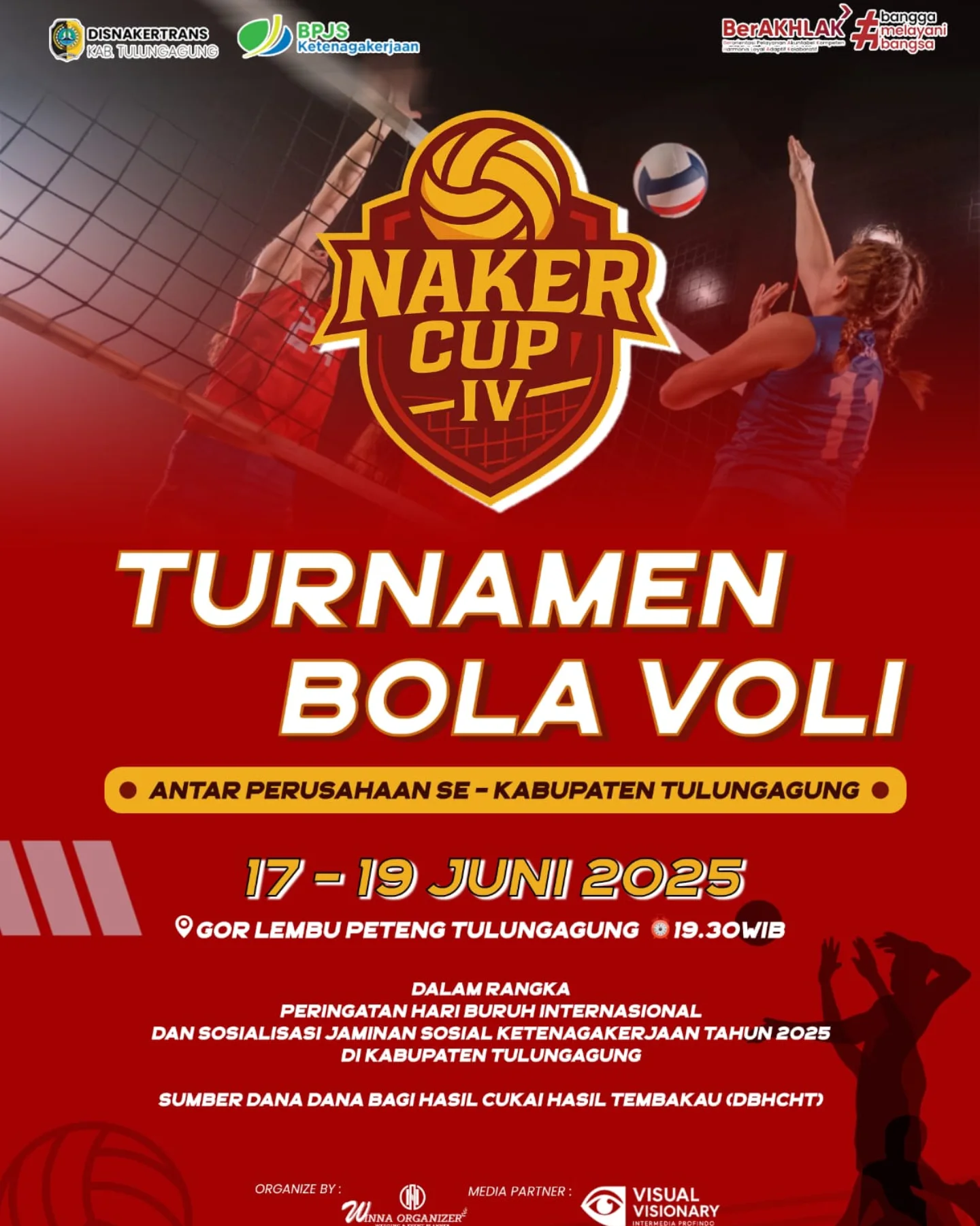 Turnamen Bola Voli Antar Perusahaan di Tulungagung 2025