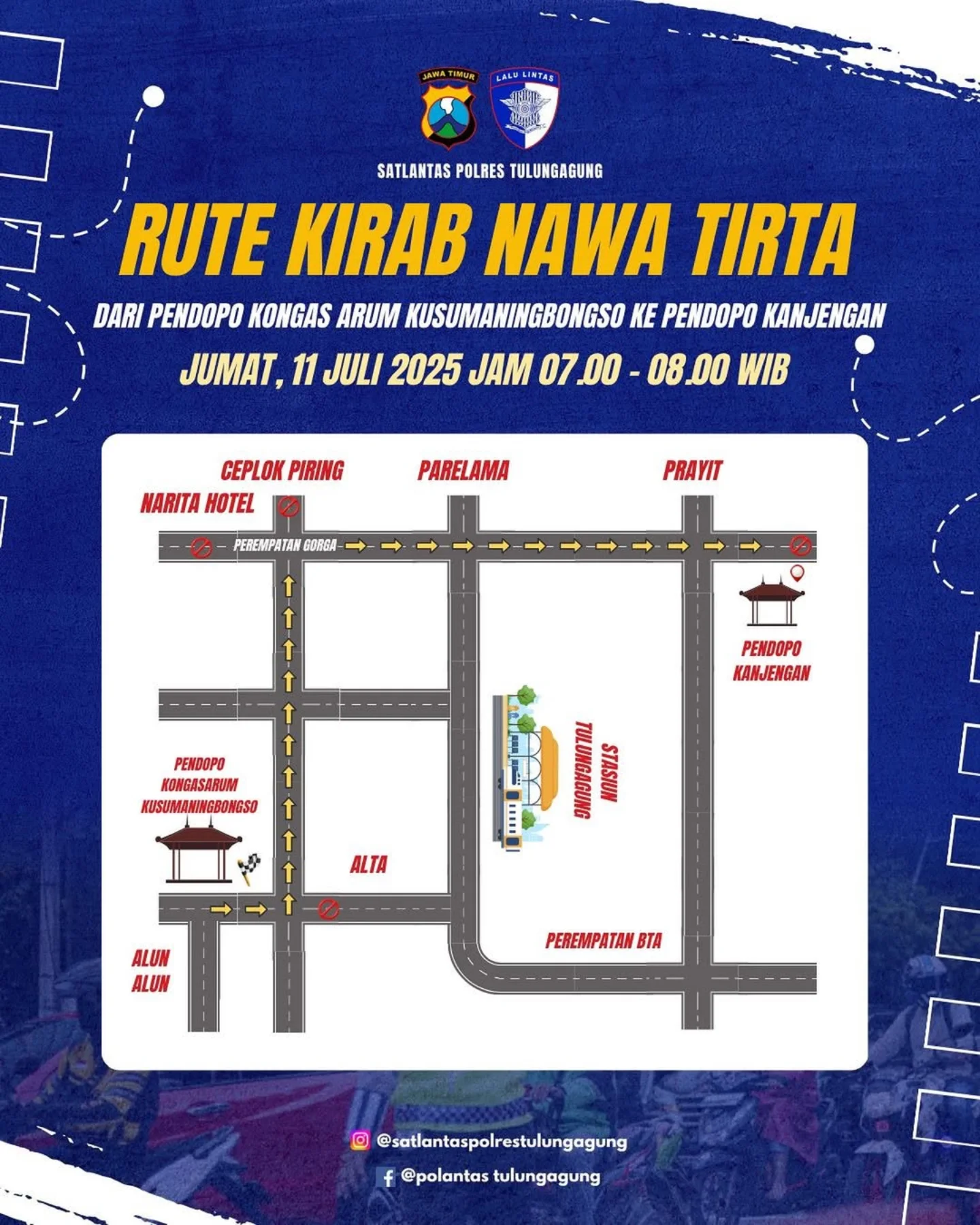Kirab Budaya Nawa Tirta Akan Digelar di Tulungagung