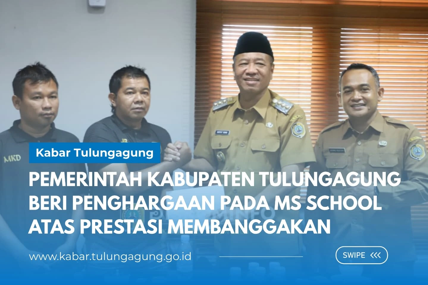 Pemerintah Kabupaten Tulungagung Berikan Penghargaan kepada Siswa Berprestasi Sepak Bola