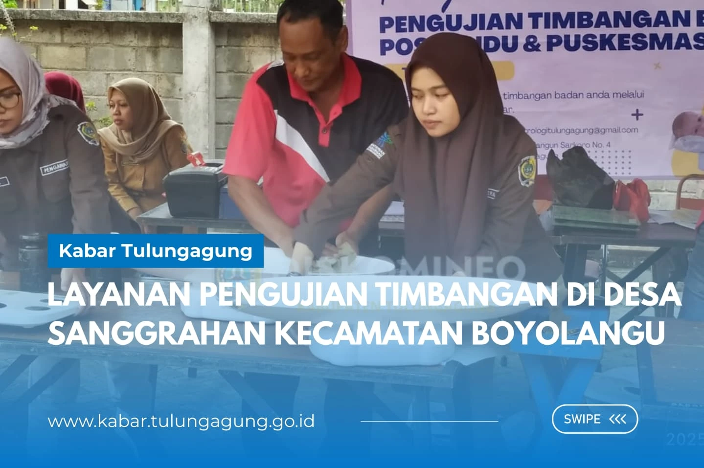 Pemkab Tulungagung Gelar Pengujian Timbangan Posyandu dan Puskesmas untuk Cegah Stunting