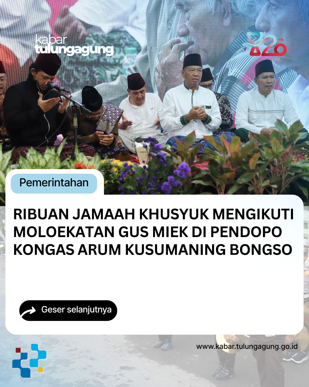Ribuan Umat Islam Mengikuti Majelis Semaan Al-Qur'an di Tulungagung