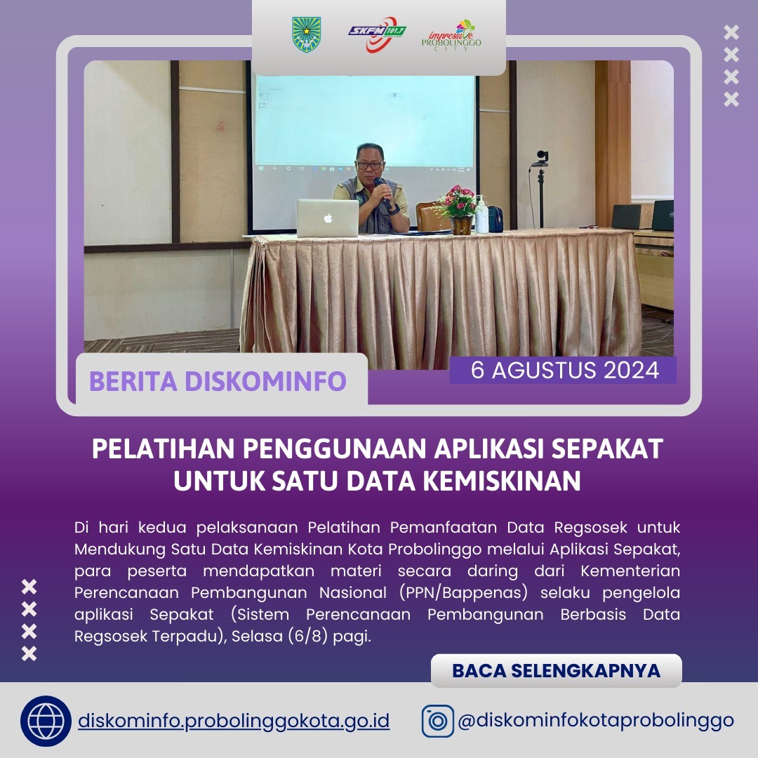 Pelatihan Aplikasi Sepakat untuk Data Kemiskinan di Probolinggo