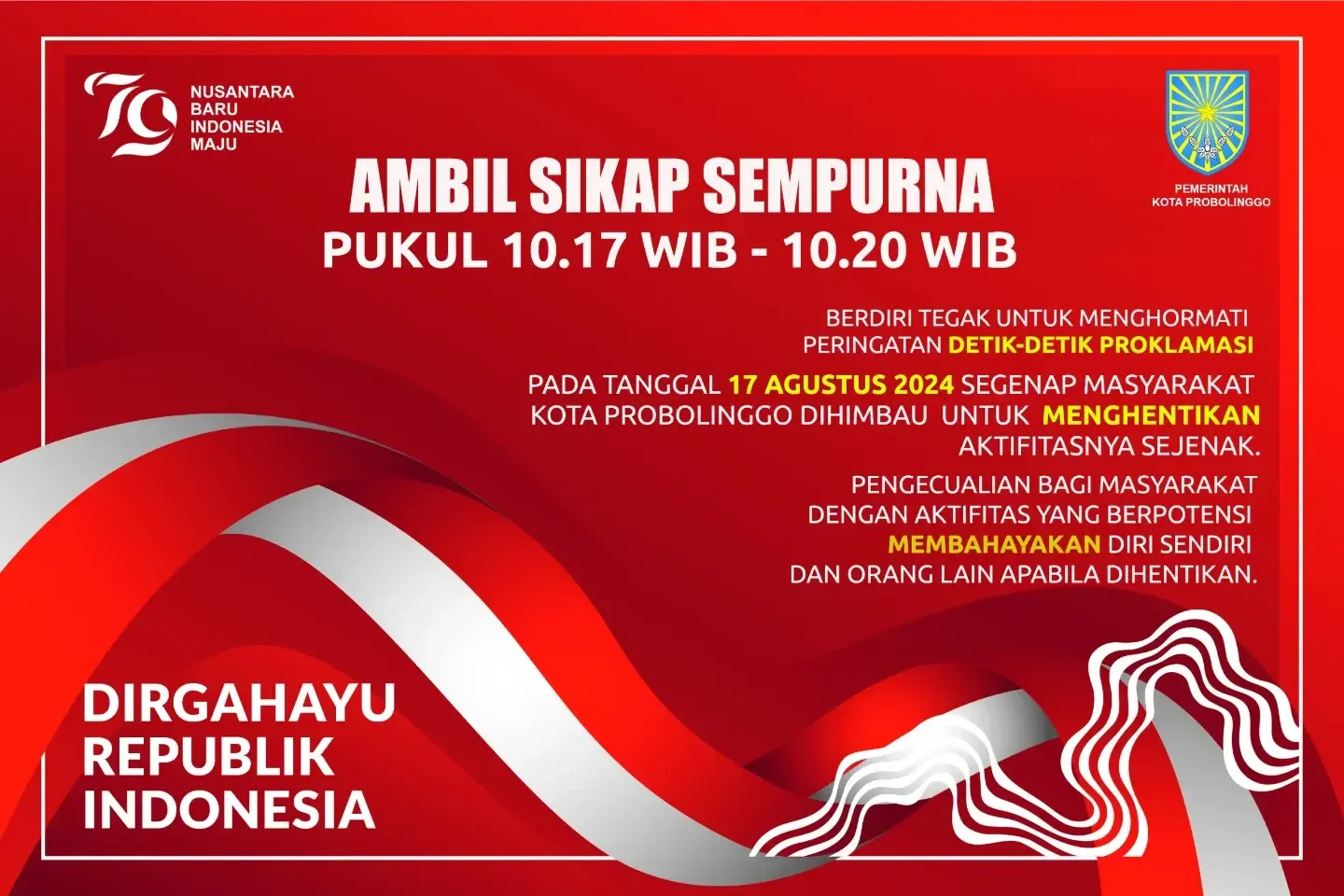 Peringatan Detik-Detik Proklamasi 17 Agustus 2024