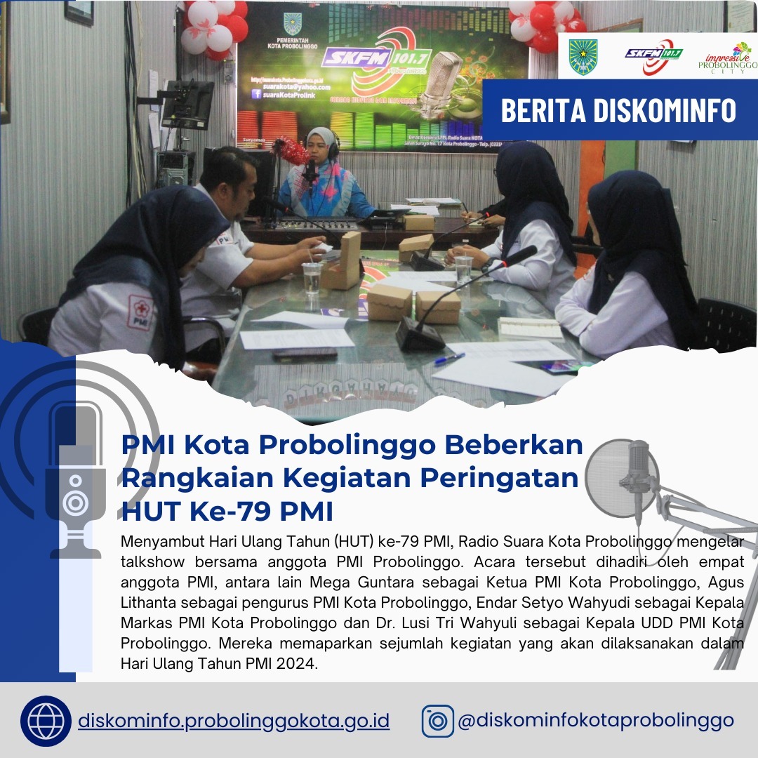 PMI Kota Probolinggo Siapkan Rangkaian Kegiatan Seru untuk HUT ke-79