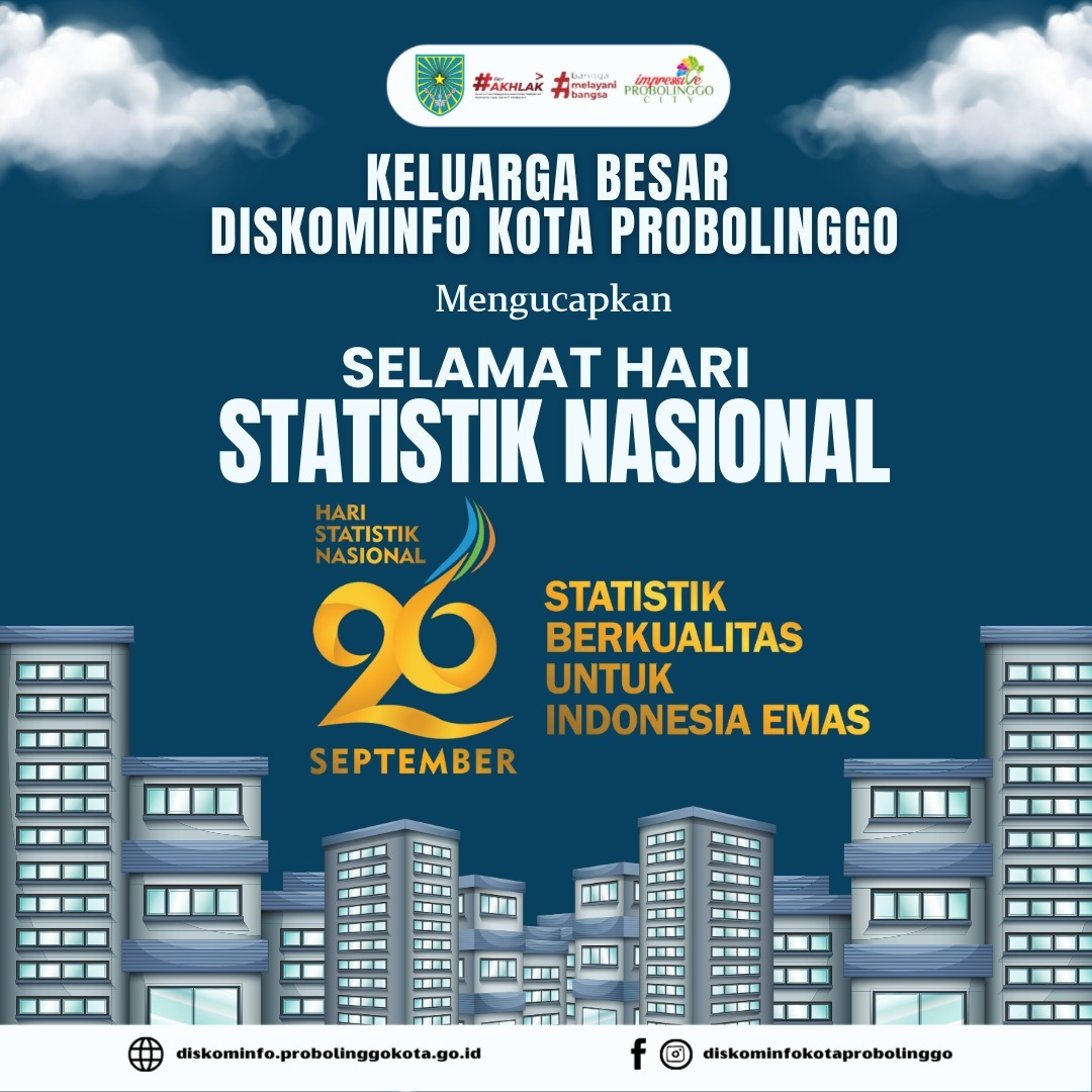 Selamat Hari Statistik Nasional 2024 dari Diskominfo Kota Probolinggo