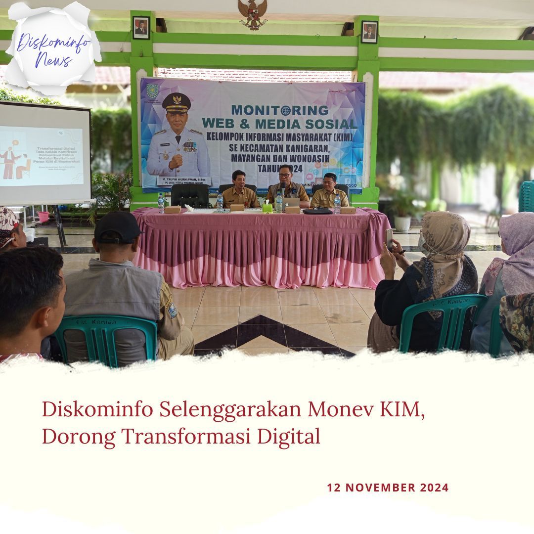 Diskominfo Probolinggo Selenggarakan Monev KIM untuk Dukungan Transformasi Digital