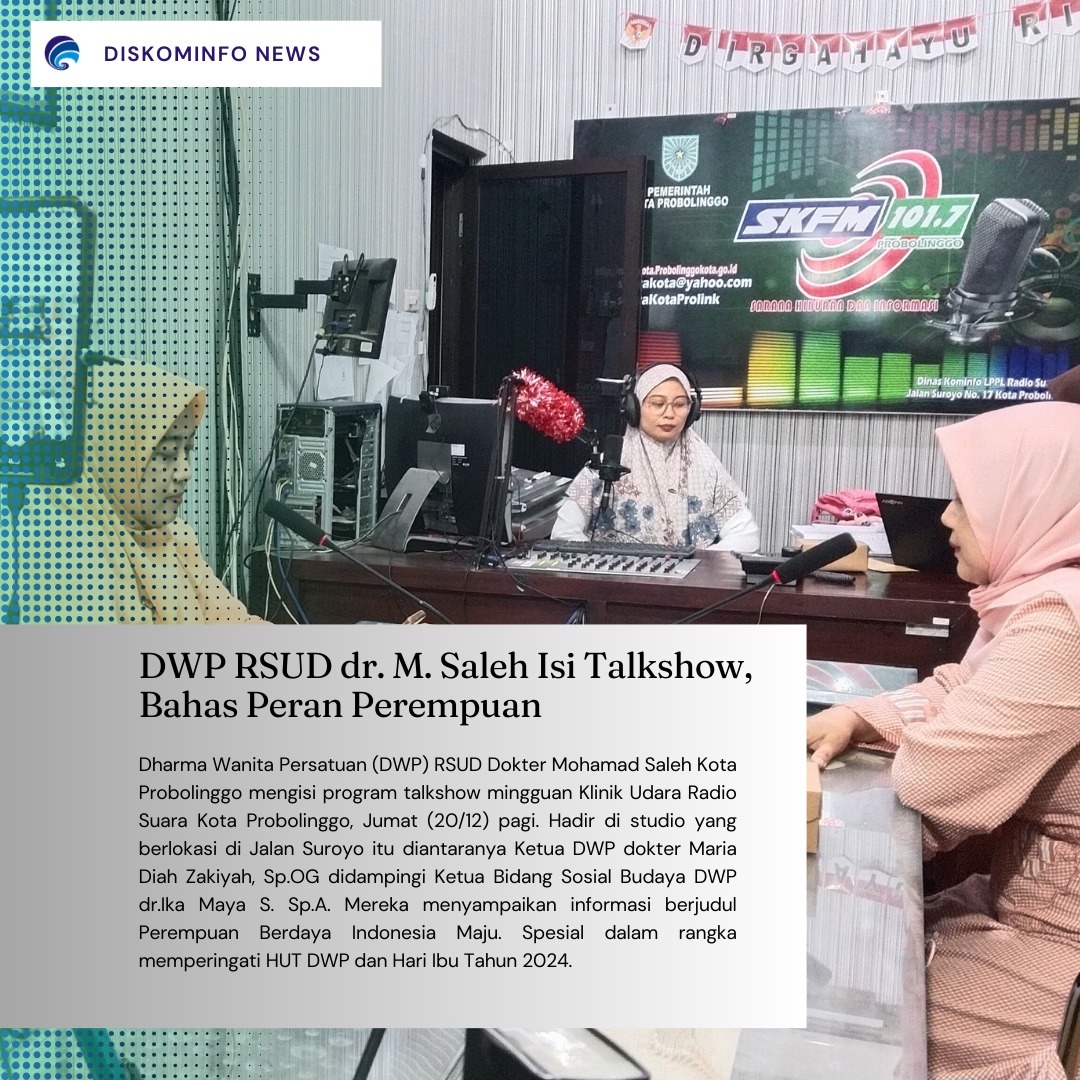 Dharma Wanita Persatuan RSUD Dokter Mohamad Saleh Gelar Talkshow Spesial