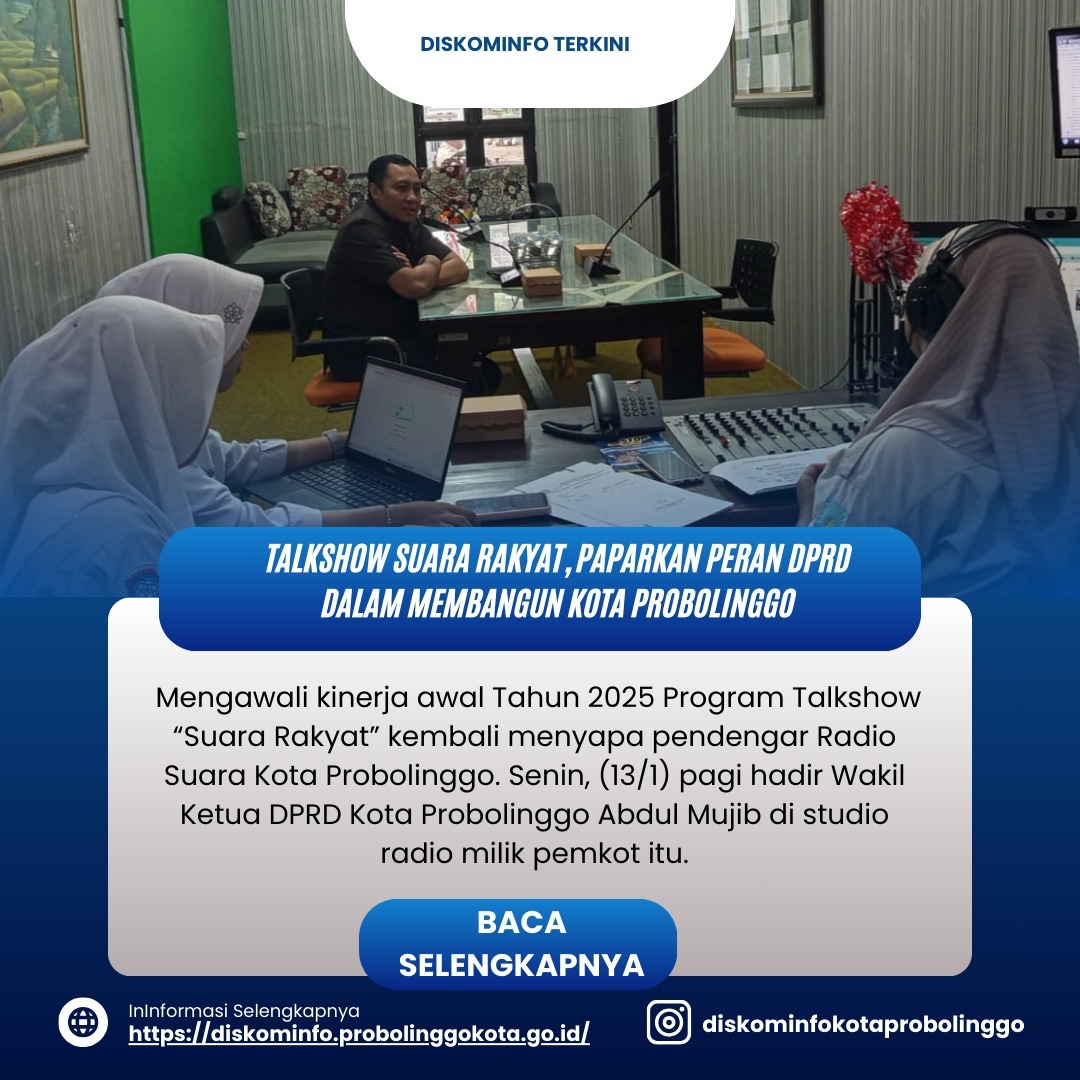 Wakil Ketua DPRD Probolinggo Bicara Fungsi DPRD di Talkshow Suara Rakyat