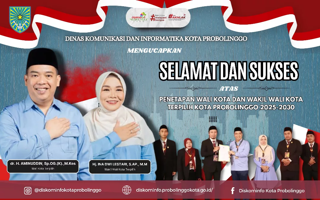 Penetapan Wali Kota dan Wakil Wali Kota Probolinggo 2025-2030