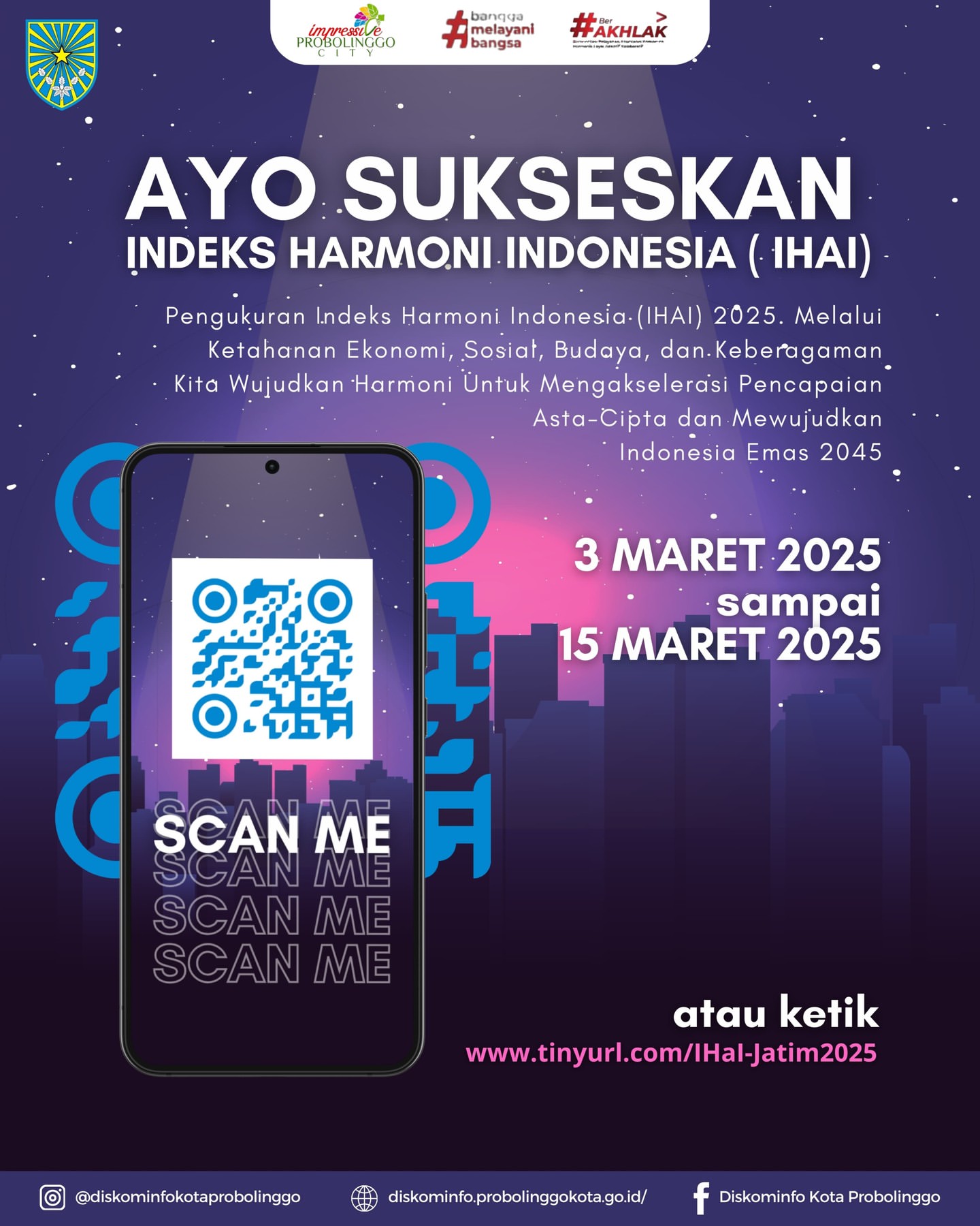 Ajakan untuk Mengisi Survey Indeks Harmoni Indonesia di Probolinggo