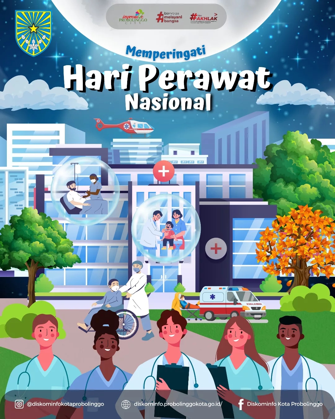 Selamat Hari Perawat Nasional 2025 dari Diskominfo Kota Probolinggo