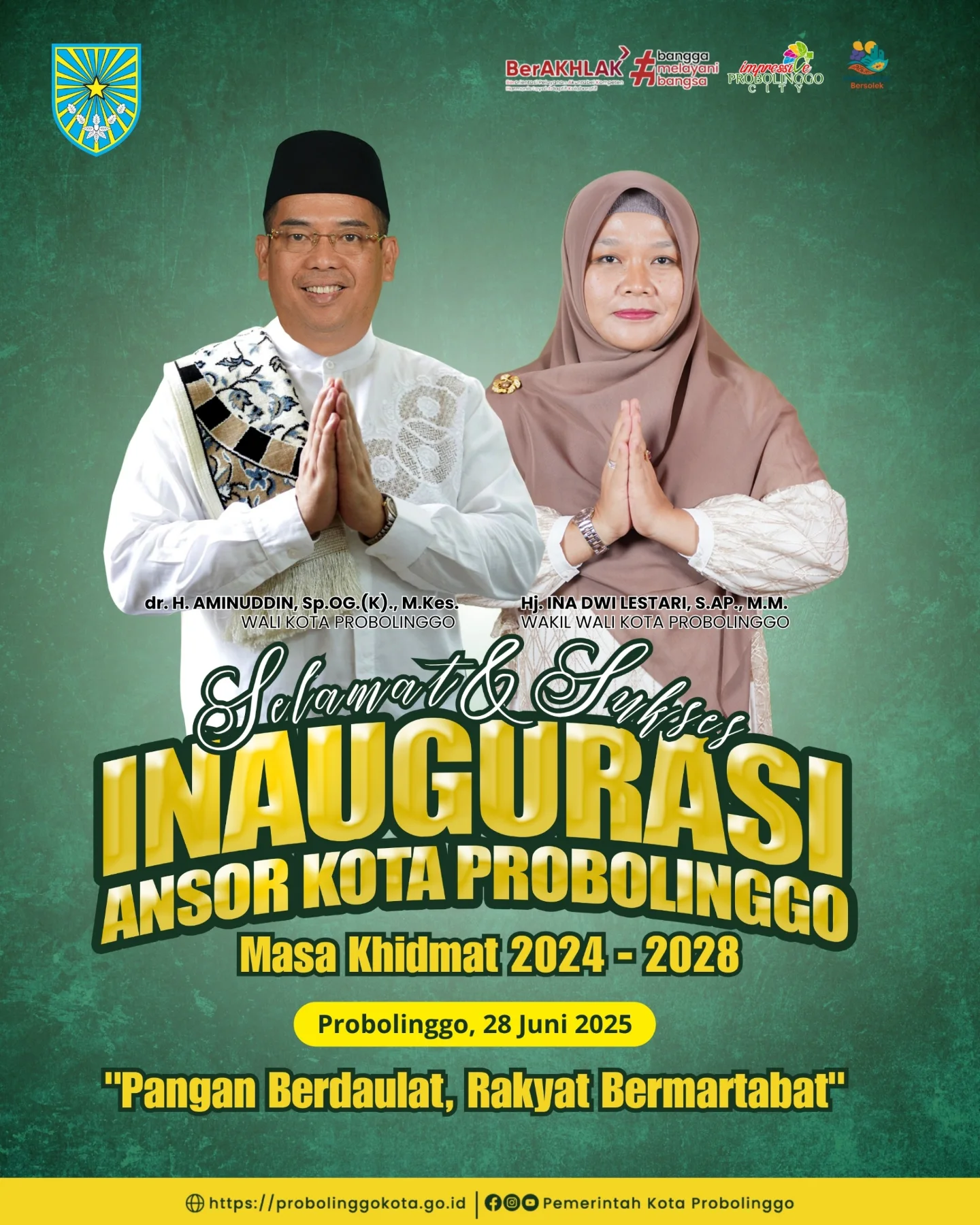 Inaugurasi Ansor Kota Probolinggo Masa Khidmat 2024-2028