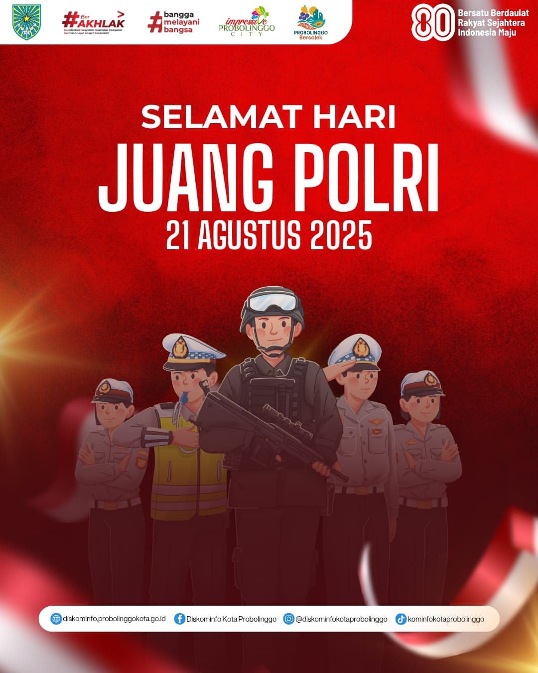 Polri Rayakan Hari Juang Polri, Ucapan Terima Kasih atas Pengabdian dan Keberanian Mereka