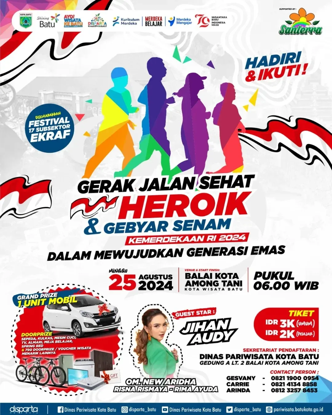Meriahkan HUT Republik Indonesia Ke-79 dengan Gerak Jalan Heroik dan Senam Kemerdekaan