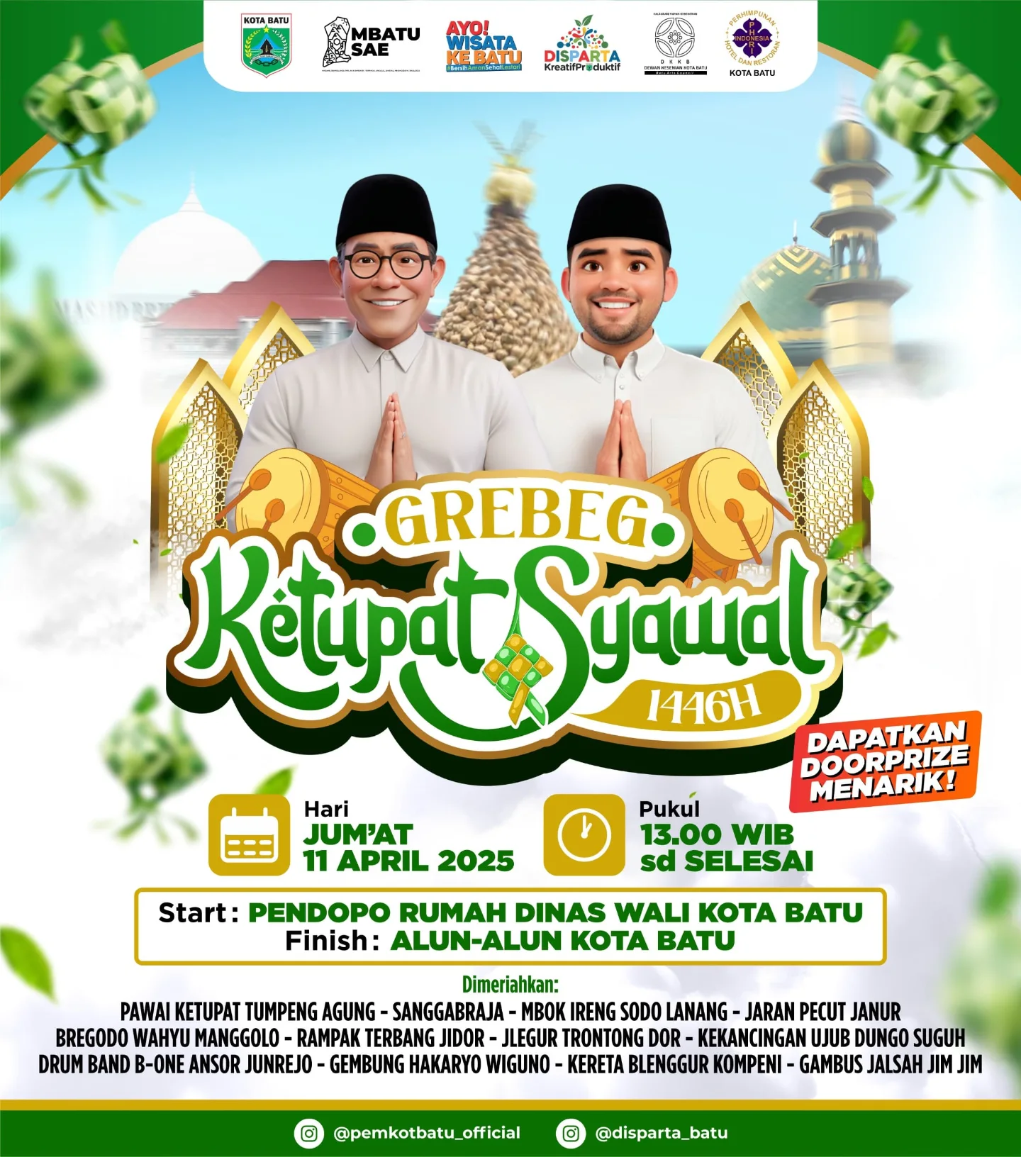 Merayakan Idul Fitri dengan Event Grebeg Ketupat Syawal di Kota Batu