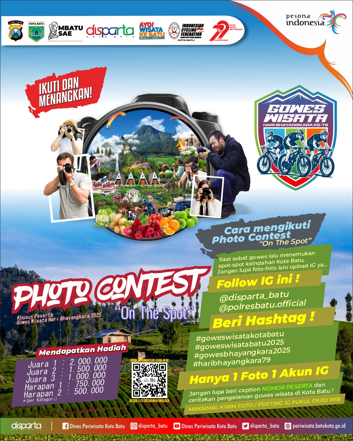 Lomba Photo Contest On The Spot di Gowes Wisata Kota Batu 2025