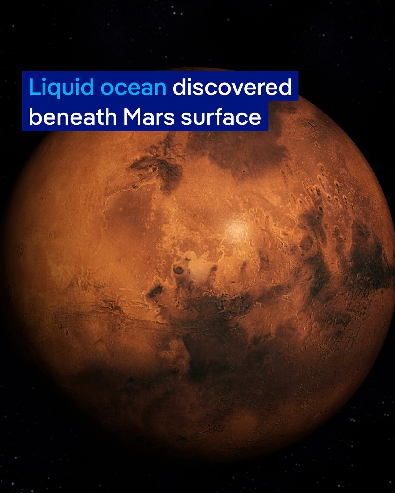 Penemuan Lautan Air Cair Raksasa di Mars