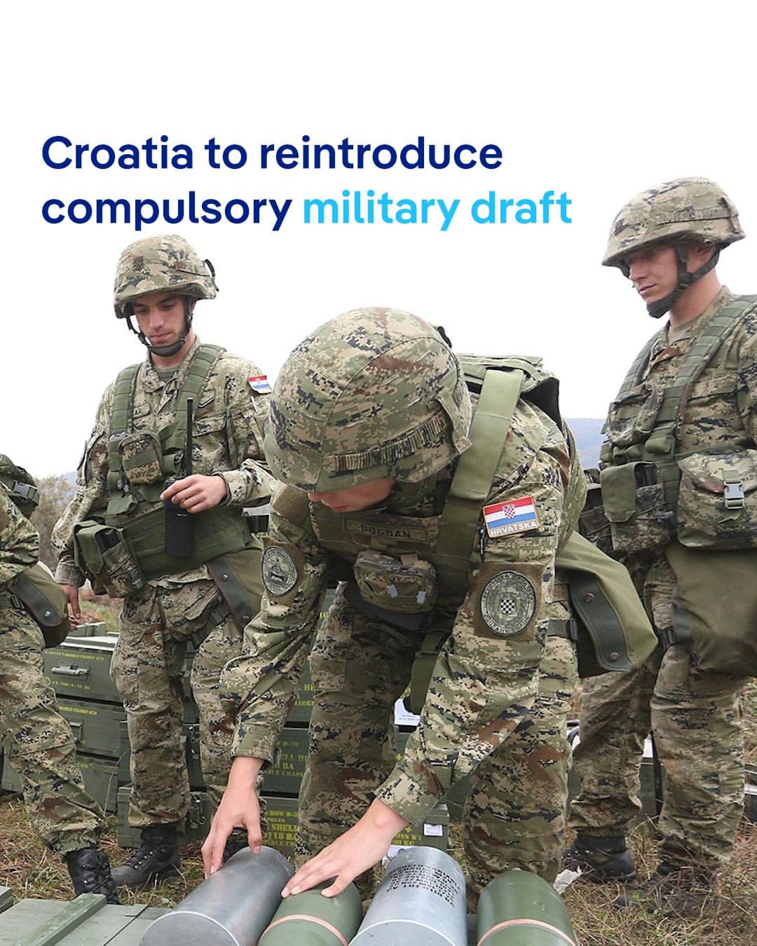 Croatia Perkenalkan Wajib Militer Selama Dua Bulan Mulai Januari 2024