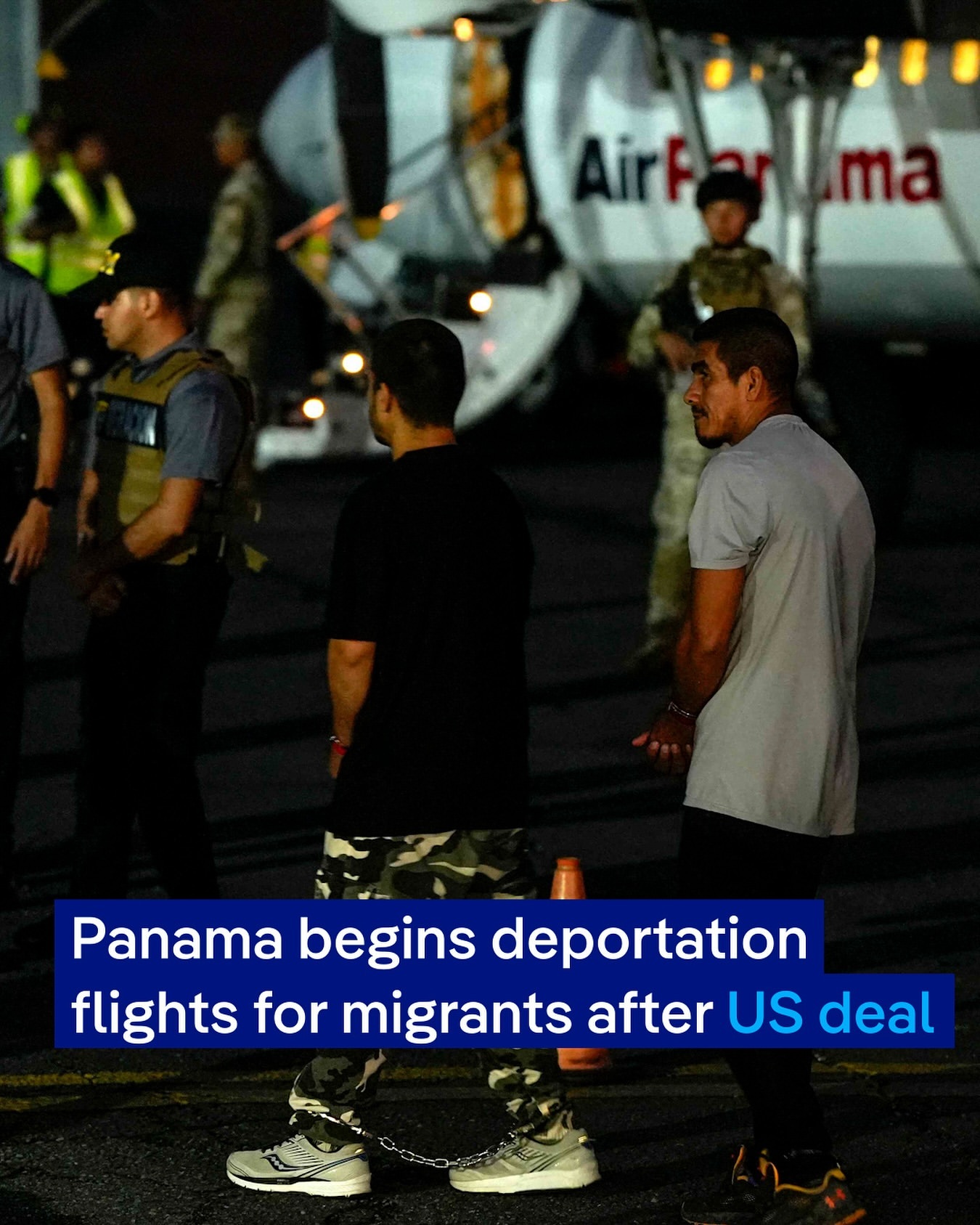 Penerbangan Pertama Deportasi Warga Kolombia Berangkat dari Panama