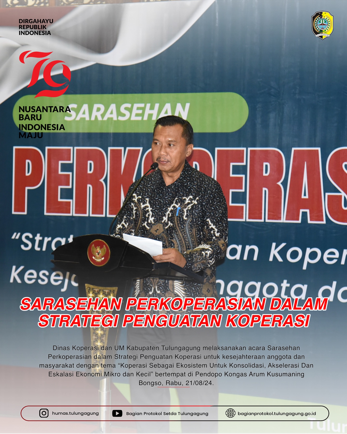 Sarasehan Perkoperasian: Penguatan Koperasi untuk Kesejahteraan Masyarakat