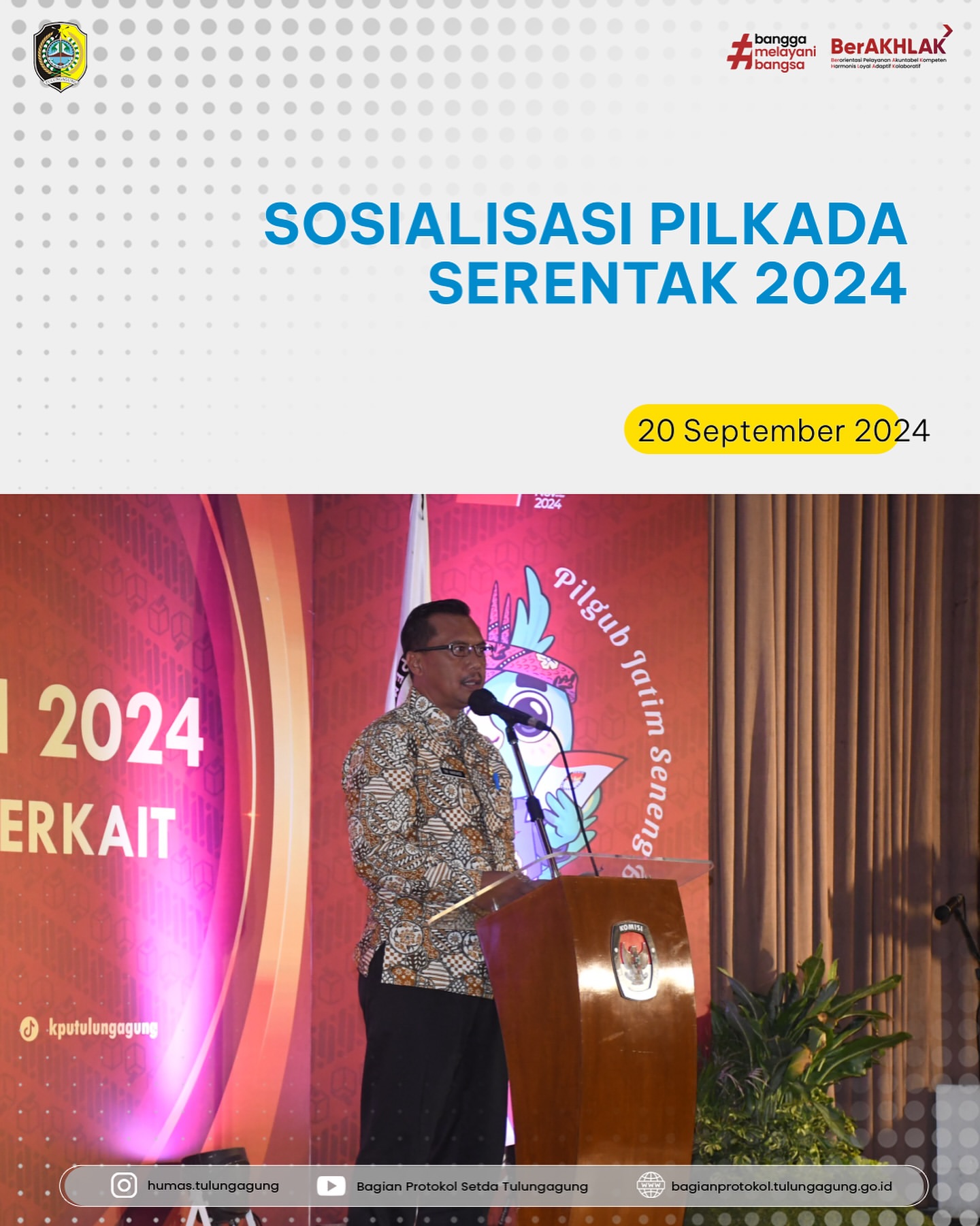 Sosialisasi Pemilihan Umum Kepala Daerah 2024 di Tulungagung