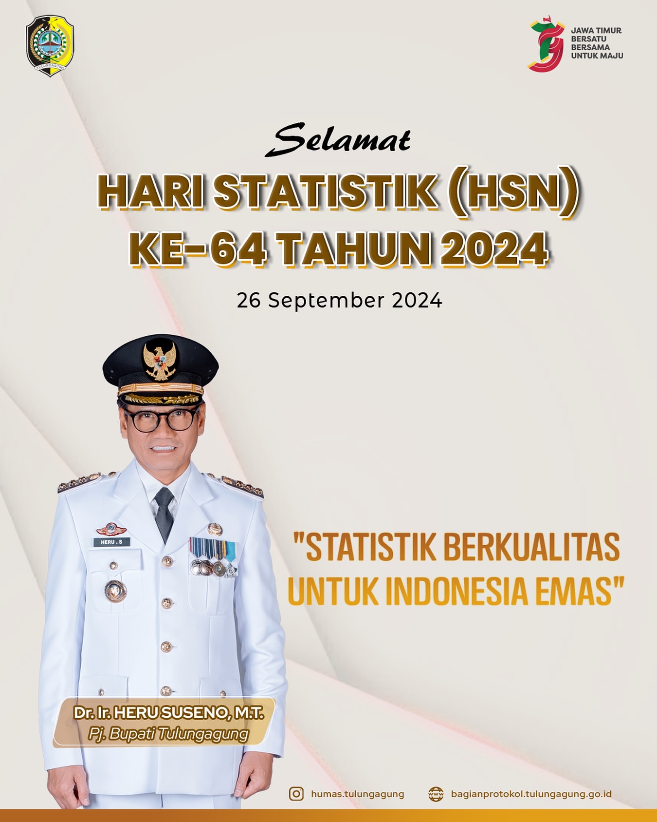 Selamat Hari Statistik Nasional ke-64 di Kabupaten Tulungagung