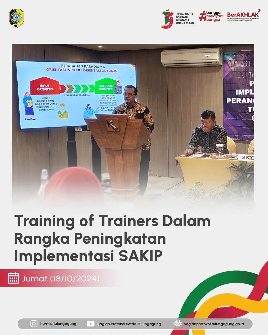 Training of Trainers Dilangsungkan untuk Tingkatkan SAKIP di Tulungagung