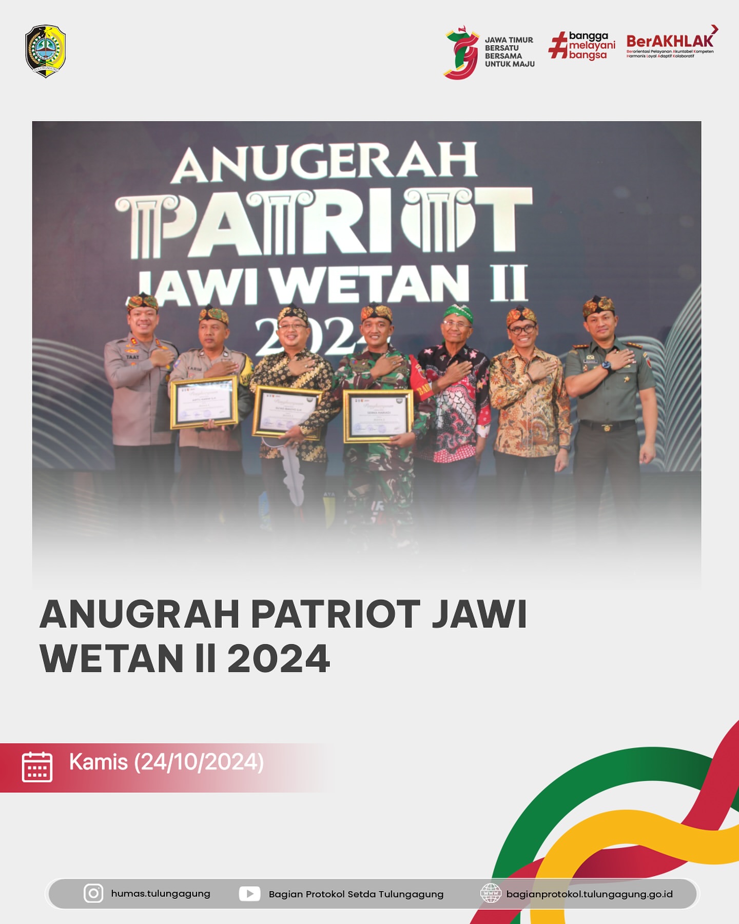 Anugerah Patriot Jawi Wetan II 2024: Penghargaan untuk Desa Jarakan Tulungagung