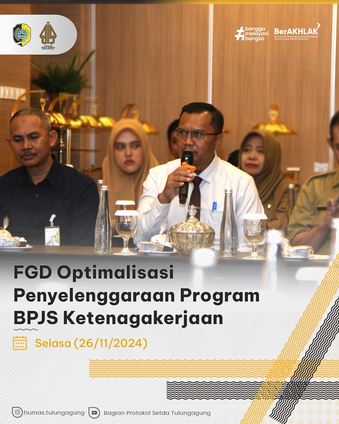 FGD Optimalisasi Penyelenggaraan Program BPJS Ketenagakerjaan di Tulungagung