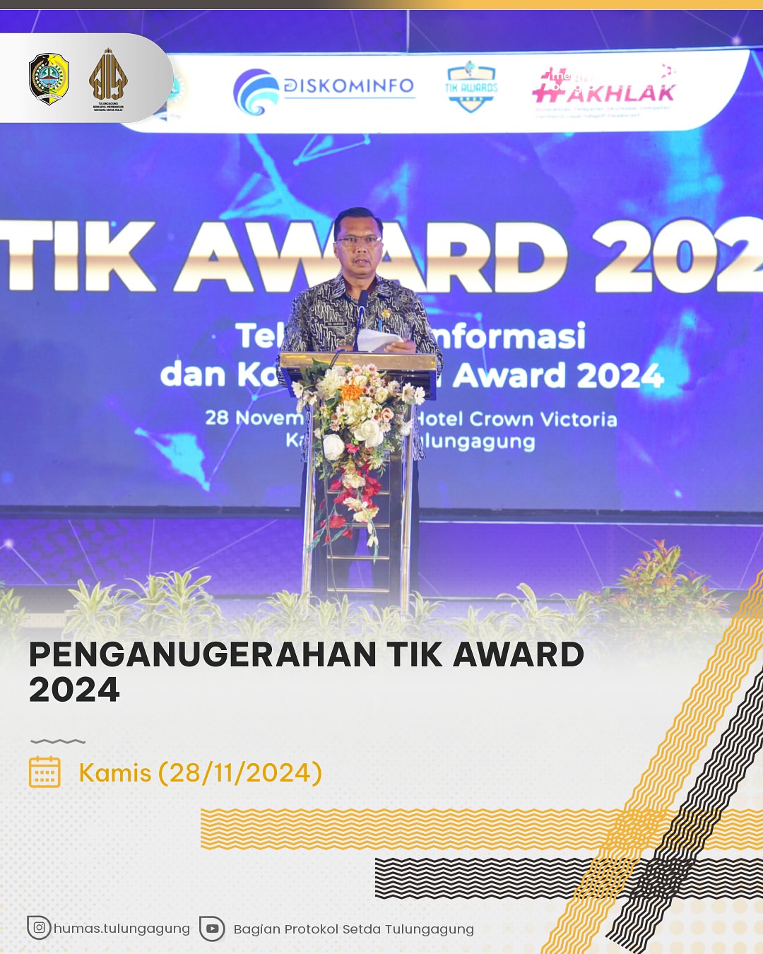 Penganugerahan TIK Award 2024 di Kabupaten Tulungagung