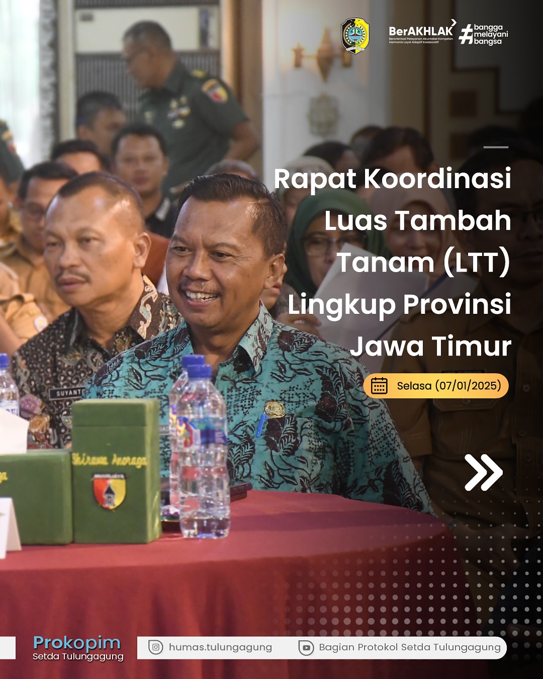 Rapat Koordinasi Luas Tambah Tanam Dihadiri Pelaksana Harian Bupati Tulungagung