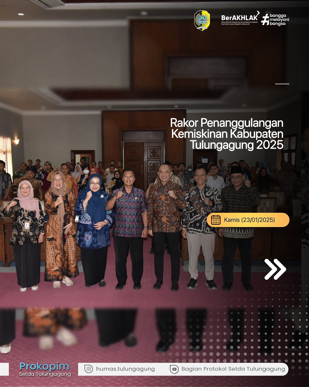 Rakor Penanggulangan Kemiskinan di Kabupaten Tulungagung 2025