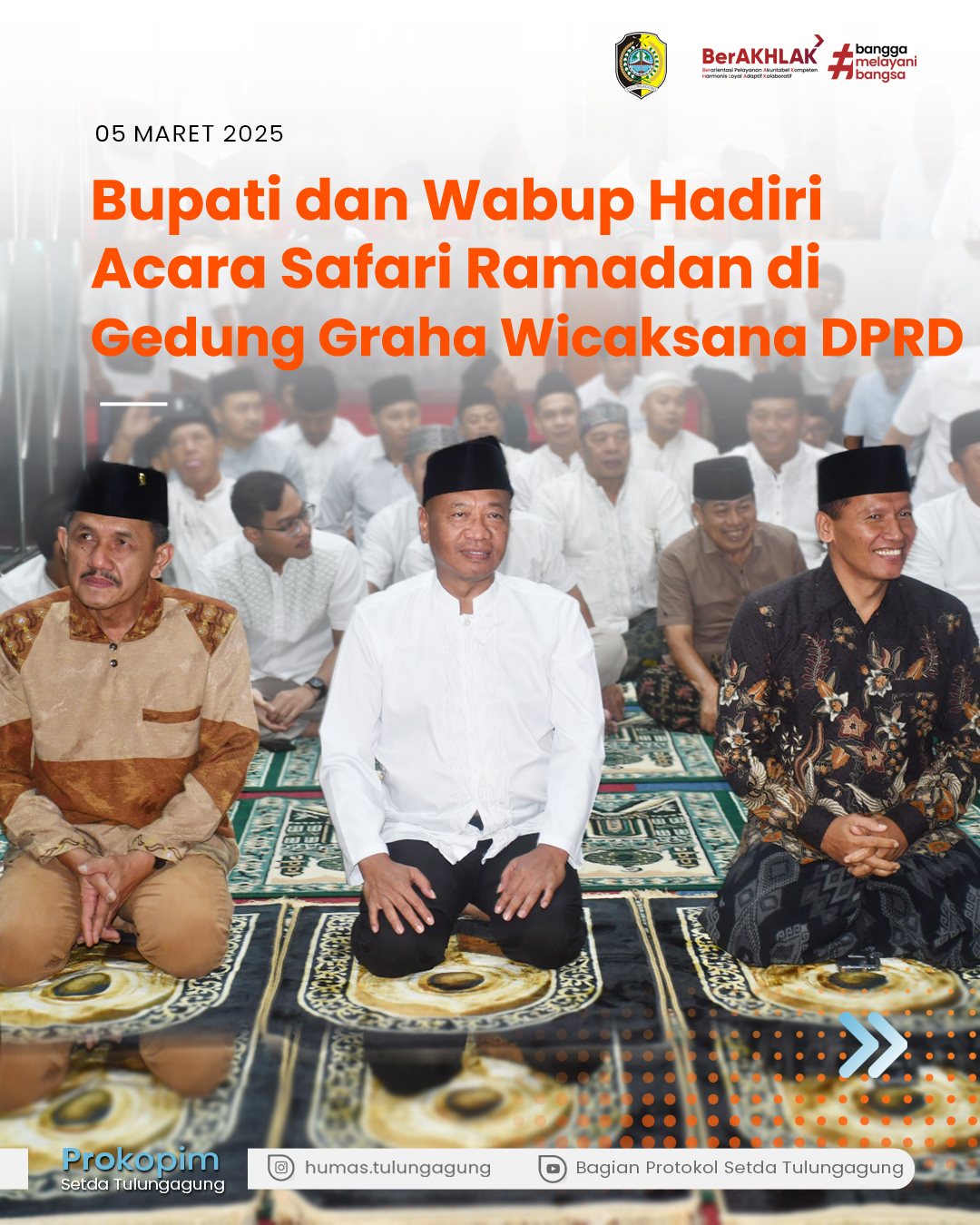 Safari Ramadan di Tulungagung: Memperkuat Tali Silaturahmi Antara Pemimpin