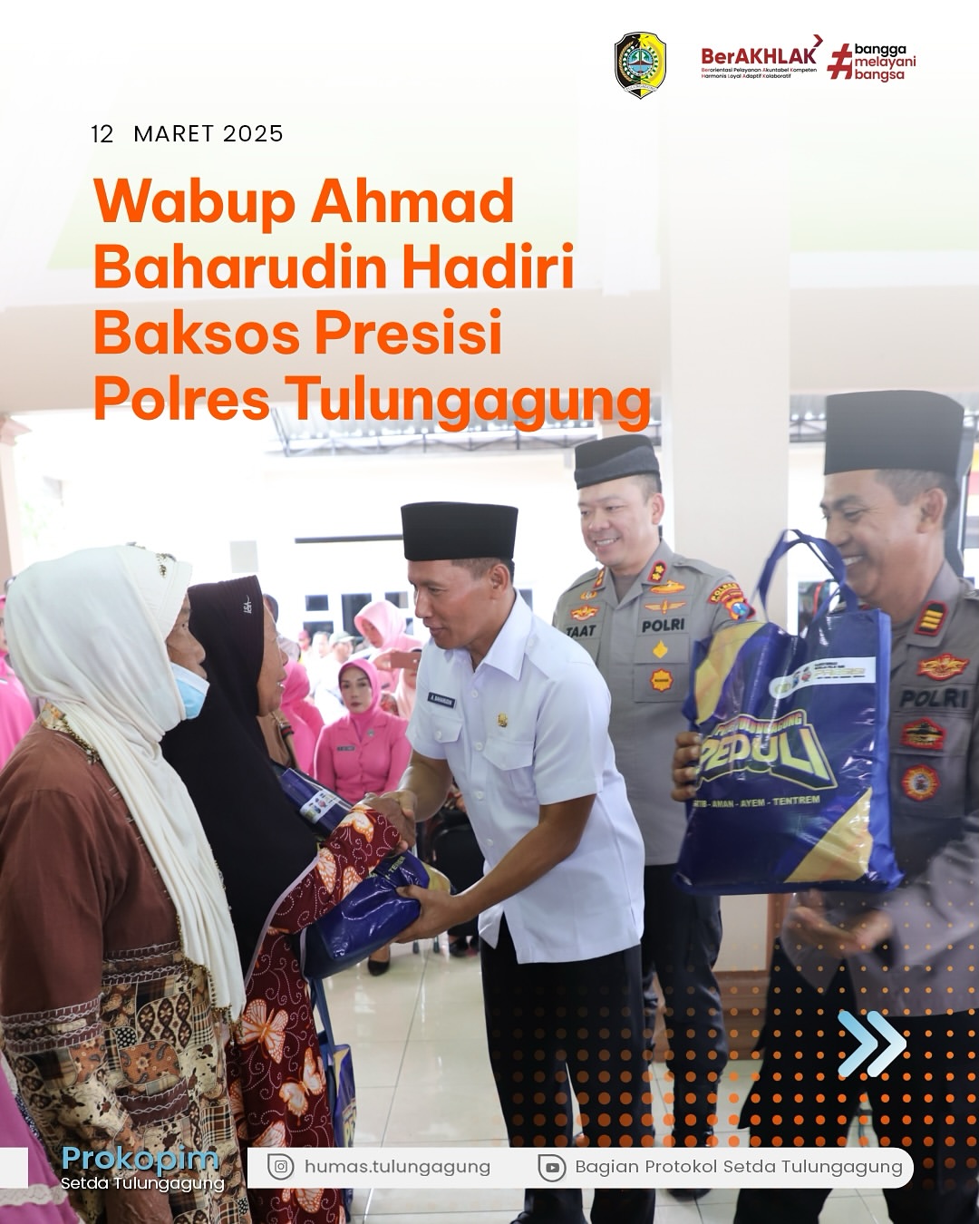 Bakti Sosial Polres Tulungagung Bantu Masyarakat di Kecamatan Bandung