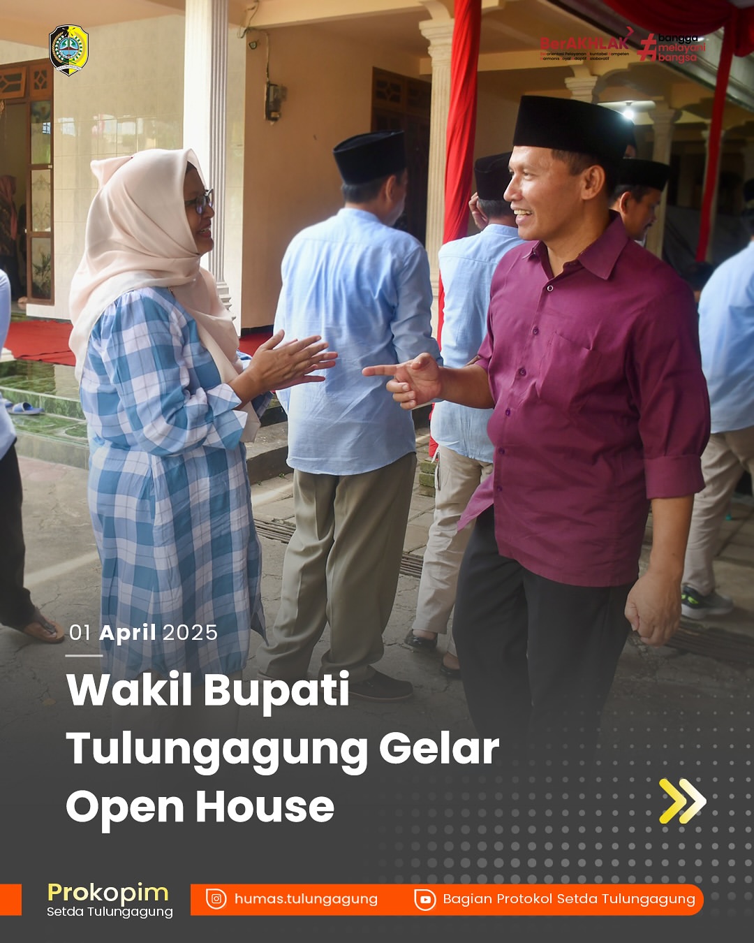 Wakil Bupati Tulungagung Gelar Open House untuk Masyarakat