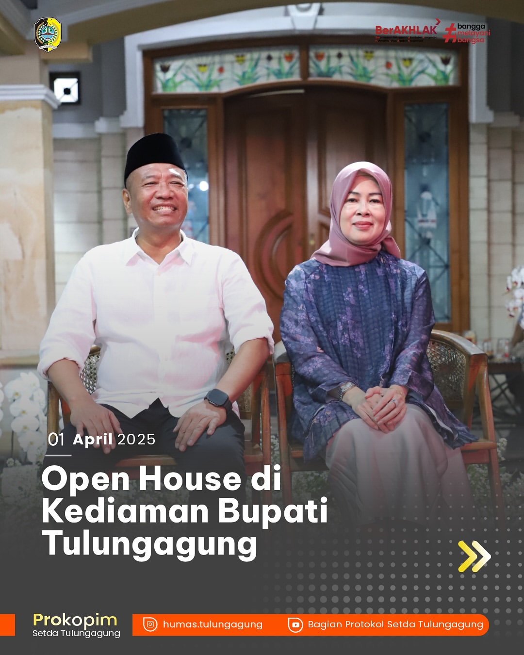 Open House Idul Fitri, Bupati Tulungagung Sambut Ribuan Warga