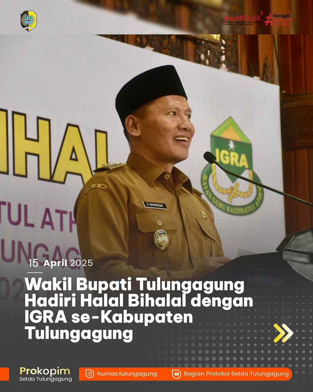 Wakil Bupati Tulungagung Hadiri Halal Bihalal Bersama IGRA