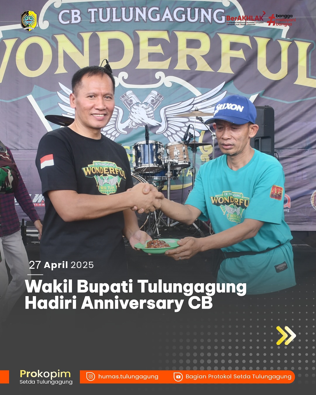 Wabup Tulungagung Hadiri Anniversary CB dengan Tema Berkarya