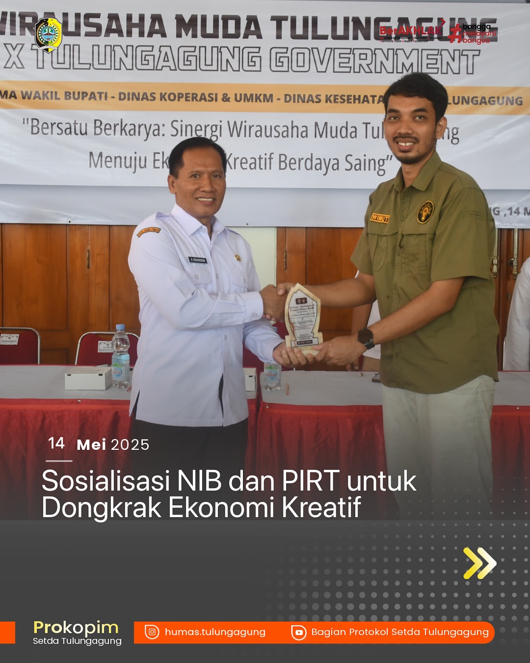 Wujudkan Ekonomi Kreatif di Tulungagung, Sosialisasi NIB dan PIRT Sangat Penting
