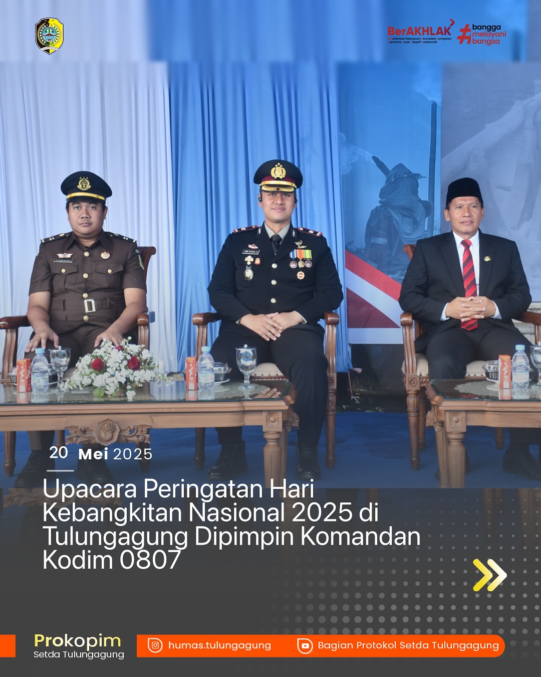 Upacara Peringatan Hari Kebangkitan Nasional Ke-117 di Tulungagung