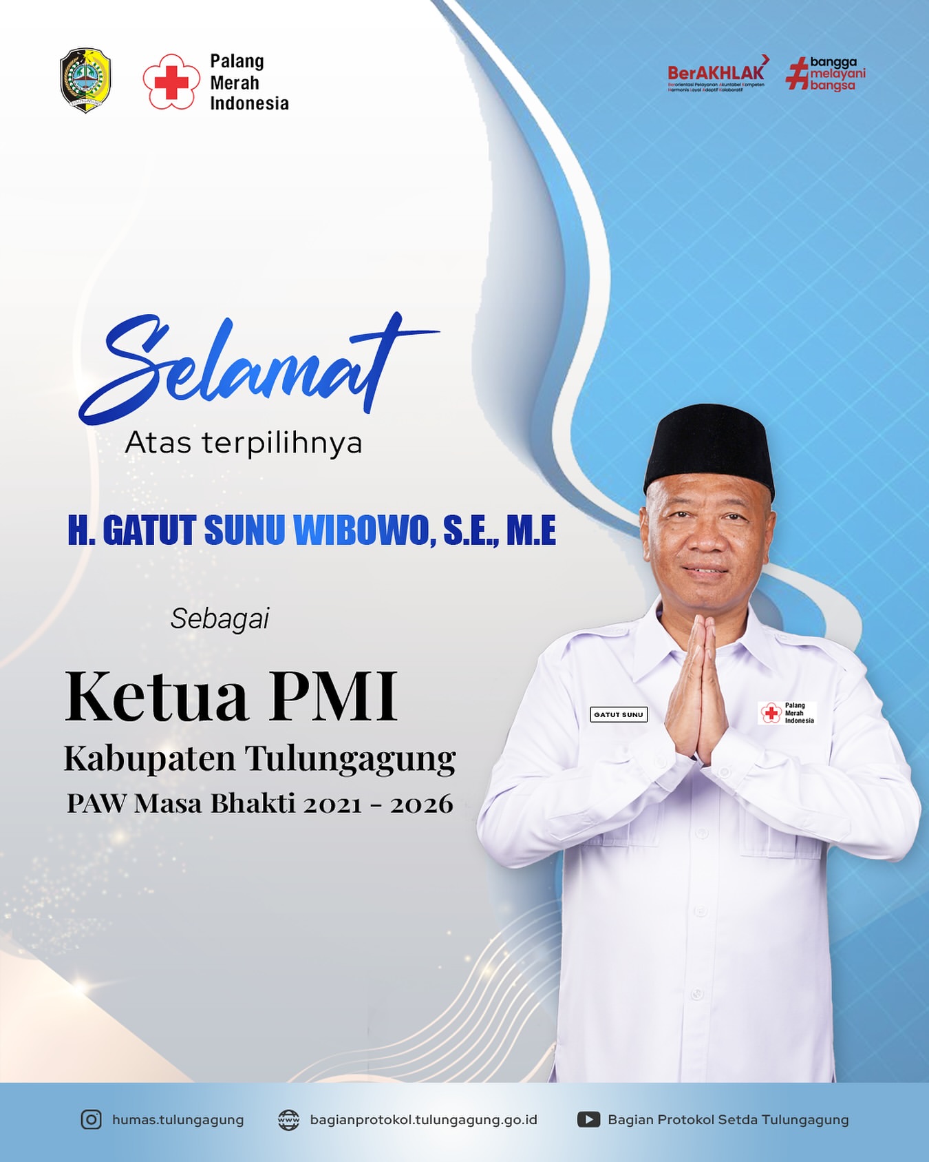H. Gatut Sunu Wibowo Terpilih Sebagai Ketua PMI Tulungagung