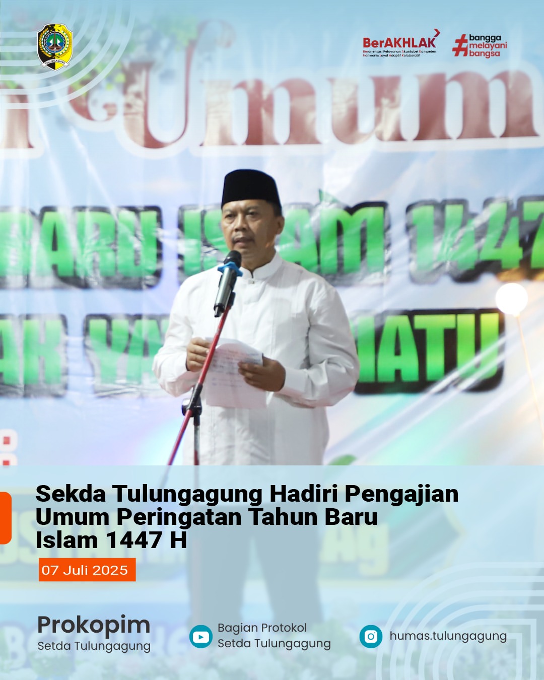 Peringatan Tahun Baru Islam 1447 H di Tulungagung Dorong Semangat Kebersamaan dan Kewaspadaan Sosial