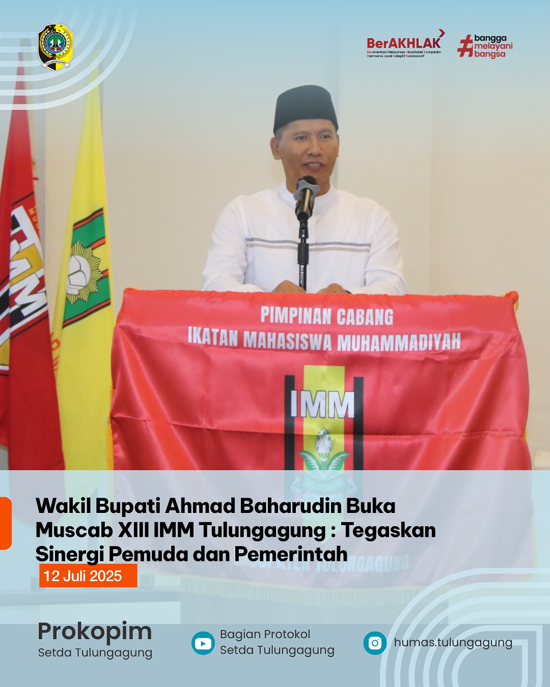 Wakil Bupati Tulungagung Resmi Buka Musyawarah Cabang XIII IMM
