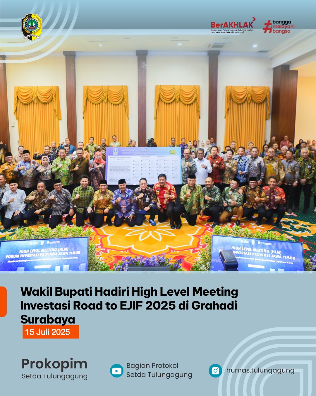 Wakil Bupati Hadiri Pertemuan Tingkat Tinggi Investasi di Surabaya