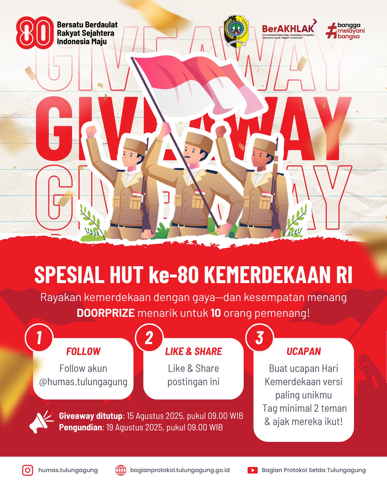 Warga Tulungagung Dapat Kesempatan Menang Doorprize dalam Perayaan Kemerdekaan RI ke-80